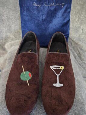 May Anthony Men's Martini & Olive Loafers
